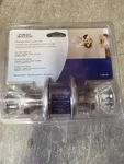 First Watch Passage Door Latch Set, Glass Knobs, Satin Nickel. Fixed Price $22.00.