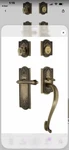 Nostalgic Warehouse Meadows Plate Grip Entry Set Fleur Lever In Antique Pewter. Fixed Price $325.00.