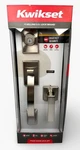 Kwikset Tavaris Satin Chrome Single Cylinder Door Handleset Rectangular Smartkey. Fixed Price $175.00.