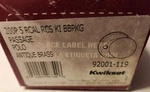 Kwikset 200P 5 Rcal Rcs Ki Bbpkg Polo Passage Door Knob Antique Brass 92001-119. Fixed Price $24.99.