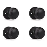 Knobwell 4 Pack Bronze Dummy Door Knob, Single Sided Handle For Closets, French. Fixed Price $51.99.