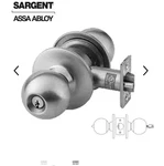 Sargent 8X Line Series Entrance Cylindrical Lock Grade 1 Knob Set Less. Fixed Price $49.99.