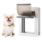Pet Door, 9.29" X 13.19" Metal Frame With Lock And 3-FLAP System, Weatherproof. Fixed Price $107.49.