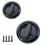 2PCS Round Recessed Door Handle Hidden Brushed Stainless Steel With Sc.... Fixed Price $26.08.