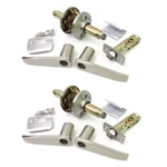 2-PK Satin Nickel Lever Privacy Lock For 1-3/8 To 1-3/4" Ez Set Door Knobs. Fixed Price $32.50.