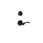 Primrose Matte Black Single Cylinder Door Handle Combo Pk. Featuring Dual Keyway. Fixed Price $39.99.