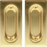 40-3PPK2 Johnson Hardware In. Rectangular Brass Flush Pocket Door Pull (2-COUN. Fixed Price $32.64.