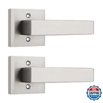 Probrico 2 Pack Square Dummy Door Levers Nickel Non-turning Closet French. Fixed Price $32.39.