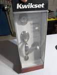 New Kwikset Dakota Stain Nickel Entry Door Lock Polo Handleset (96870-090). Fixed Price $59.00.