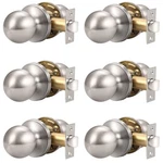 Knobonly 6 Pack Satin Nickel Round Ball Door Knob, Classical Passage Hallway .... Fixed Price $58.89.