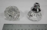 Nostalgic Warehouse 701176 Crystal Knob Bright Chrome / Rope Rosette Dummy Tf. Fixed Price $89.98.