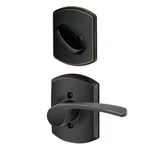 Schlage F59MER716GRWLH Lock Company Merano Left Handed Lever Single Cylinder Int. Fixed Price $118.05.