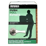 Brinks Home Security Alwood Passage Satin Nickel Interior Door Handle Push Pull. Fixed Price $27.99.