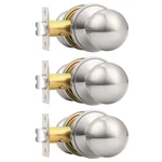 Probrico Round Passage Door Knobs Interior Hall/closet 3 Pack, Brushed Nickel. Fixed Price $46.99.