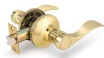 Gobrico Privacy Levers Wave Style Bathroom Bedroom Door In Polished Brass. Fixed Price $8.00.