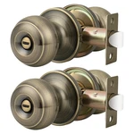 Probrico Antique Brass Interior Door Knobs With Privacy Lock For Bedroom/bathroo. Fixed Price $50.56.