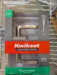 Kwikset Perth Satin Nickel Reversible Square Straight Hall/closet Door Handle. Fixed Price $21.00.
