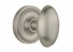 Nostalgic Warehouse Rope Rosette With Homestead Knob Double Dummy, Satin Nickel. Fixed Price $94.99.
