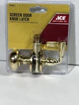 Ace Screen Door Knob Latch Solid Brass #5300884 New. Fixed Price $15.83.