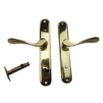 Omnia Door Lever Privacy Lock Latchset Narrow Back Plate Tubular Handle. Fixed Price $149.99.