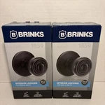 2X Brinks Interior Locking Bed & Bath Door Knobs Matte Black Finish Open Box New. Fixed Price $21.00.