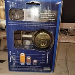 New Schlage Door Deadbolt B60N 505 605 Single Cylinder Bright Brass Rating G1 Kd. Fixed Price $25.99.
