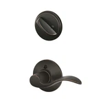 Schlage F59 716 Accent Left-handed W Deadbolt, Aged Bronze (interior Half). Fixed Price $59.97.