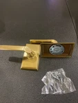 Emtek 805MUS7 Milano Dummy Door Lever Set, French Antique Rosette. Fixed Price $125.99.