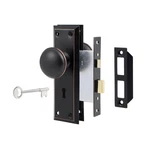 Newliplace Mortise Lock Set For 1 Pack, Oil Rubbed Bronze. Fixed Price $33.99.