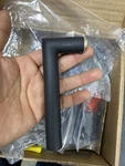 Emtek C5110STUUS19 Stuttgart Door Lever Set, Square Rose, Flat Black Brass Moder. Fixed Price $130.99.
