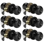 Haidms 6 Pack Matte Black Door Knobs Interior Privacy, Kn.... Fixed Price $54.78.