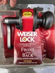 Welcome Home Series Front & Back Keyed For Left Handed Door Weiser Lock. Fixed Price $15.00.
