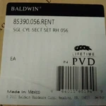 Baldwin 85390056RENT Minneapolis Right Handed Single Cylinder Keyed Entry. Fixed Price $182.50.