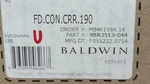 Used Baldwin Contemporary Non-turning Two-sided Dummy Door Knob Set FDCONCRR190. Fixed Price $37.48.