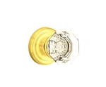Emtek Polished Brass Astoria Crystal Privacy Lock Set Door Knob Handle. Fixed Price $214.99.