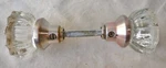 Door Knobs (PAIR)12 Pointed Nickel /copper & Crystal Glass (per Pair/set). Fixed Price $34.99.