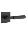 Emtek Select Privacy, Square Rosette, T-bar Stem, Knurled Handle US19 Rh. Fixed Price $175.00.