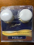 Rare Gainsborough Genuine Porcelain & Gold Tone Door Knobs (hall Closet) 85988. Fixed Price $109.98.