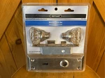 Defiant 2 In. Satin Nickel Victorian Glass Knob Mortise Set New (8150). Fixed Price $35.00.
