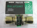 Door Handle Faultless Hall & Closet Polished Brass Finish Passage New T6730. Fixed Price $5.88.