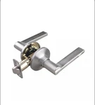 Signature Hardware Passage Door Locket Satin Nickel Flat Bar Lever. Fixed Price $24.99.
