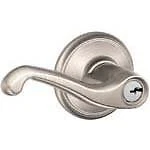 Schlage F80FLA619LH Flair Levers - Storeroom Satin Nickel Left Handing. Fixed Price $108.84.