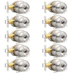 Probrico 10 Keyed Alike Entry Knobs With Keys, Pack, Brushed Nickel. Fixed Price $140.39.