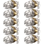Knobonly 10 Pack Bedroom/bathroom Satin Nickel Door Knobs Privacy Sets H.... Fixed Price $92.58.