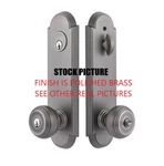 Emtek 5318PUS3 Providence Knob With Annapolis Two Point Lockset Unlacquered Bras. Fixed Price $280.00.