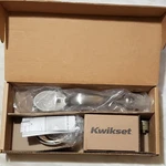 Kwikset 802CELIP-15-V1 Chelsea Collection Satin Nickel Exterior Dummy Handleset. Fixed Price $129.00.