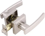 Design House 581785 Nickel Vista Passage Door Lever Set With Square Rose. Fixed Price $39.05.