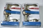 Two Honeywell Bedroom/bathroom Locking Door Handles 8106002 Polished Brass New. Fixed Price $29.95.