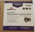 Design House Terrace Satin Nickel Dummy Door Knob #728386 New Open Box. Fixed Price $9.75.
