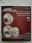 Mountain Security Stainless Steel Keyed Entry And Deadbolt For Exterior Doors. Fixed Price $20.50.